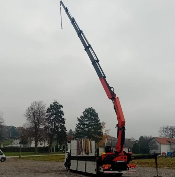 Prijevoz tereta kamionom s kranom Zagreb